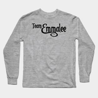 Team Emmalee Black Logo Long Sleeve T-Shirt